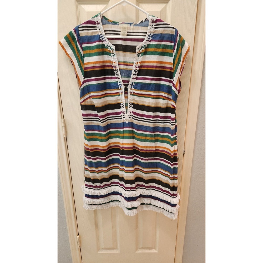BLEU Rod‎ Beattie Striped Cover-Up Dress Size L